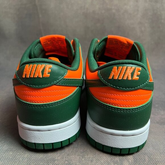 Nike Dunk Low Retro Miami Hurricanes Men's Size 10 - Picture 6 of 12